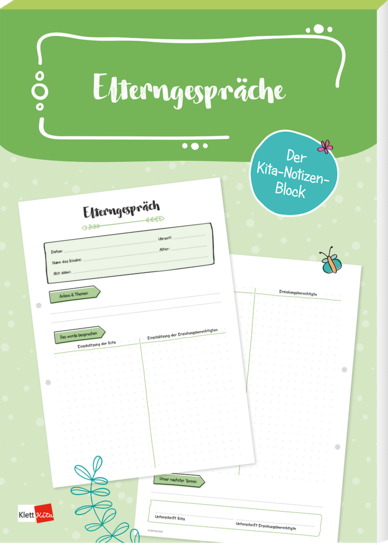 Der Kita-Notizen-Block Elterngespräche - Klett Kita